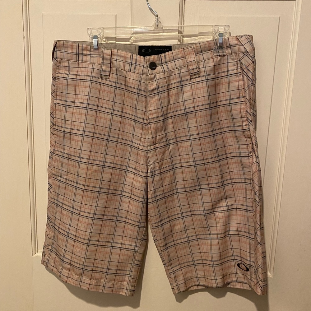 Mens Oakley Plaid Shorts - 33Waist
